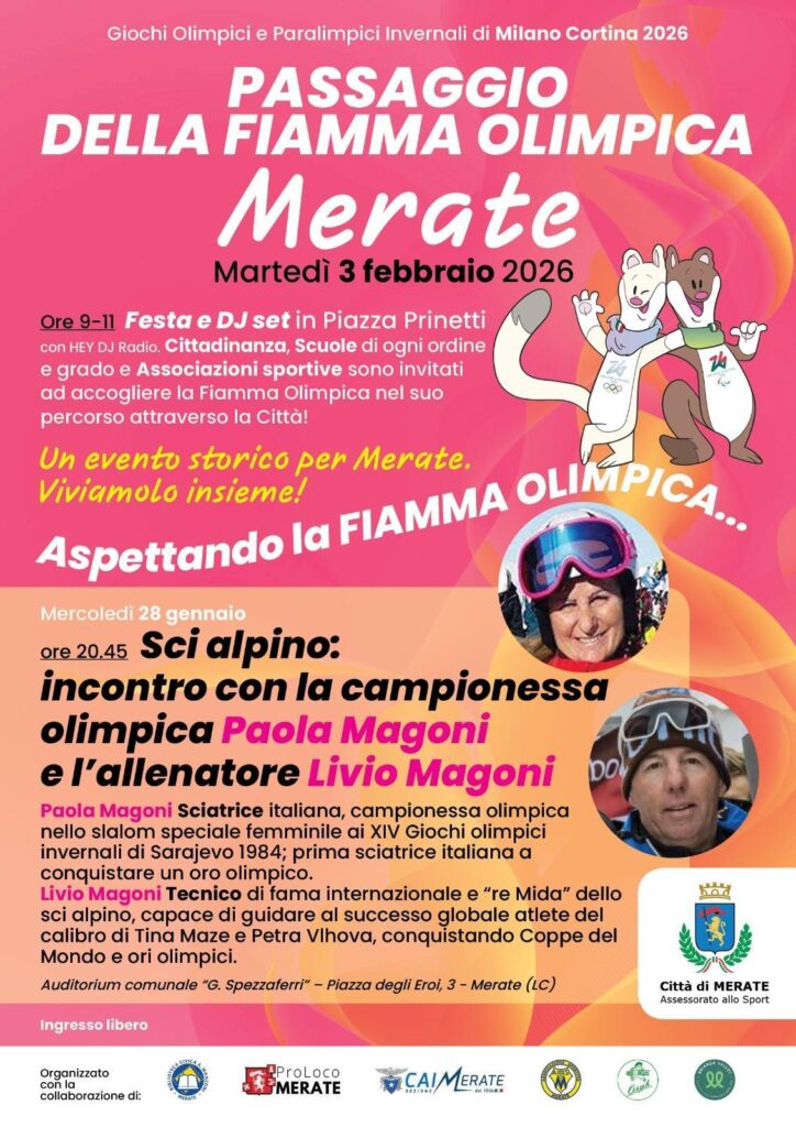 Passaggio fiamma olimpica Merate
