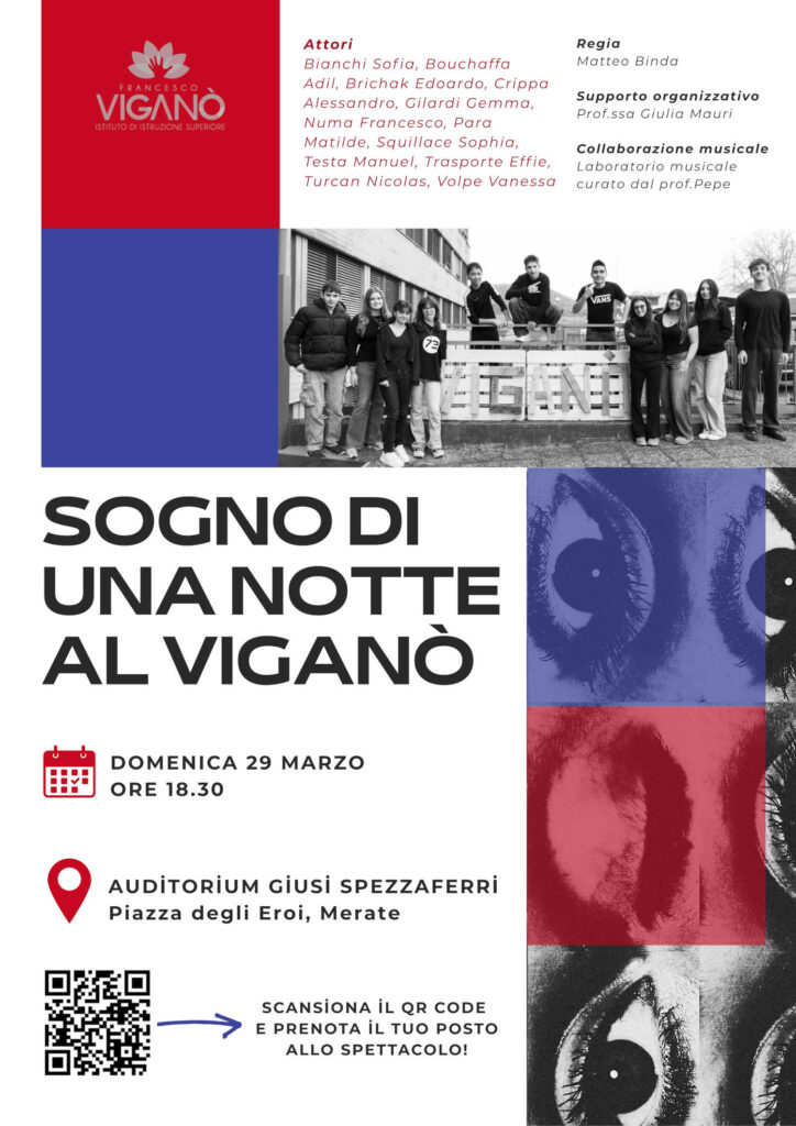Locandina spettacolo "Sogno di una notte al Viganò"